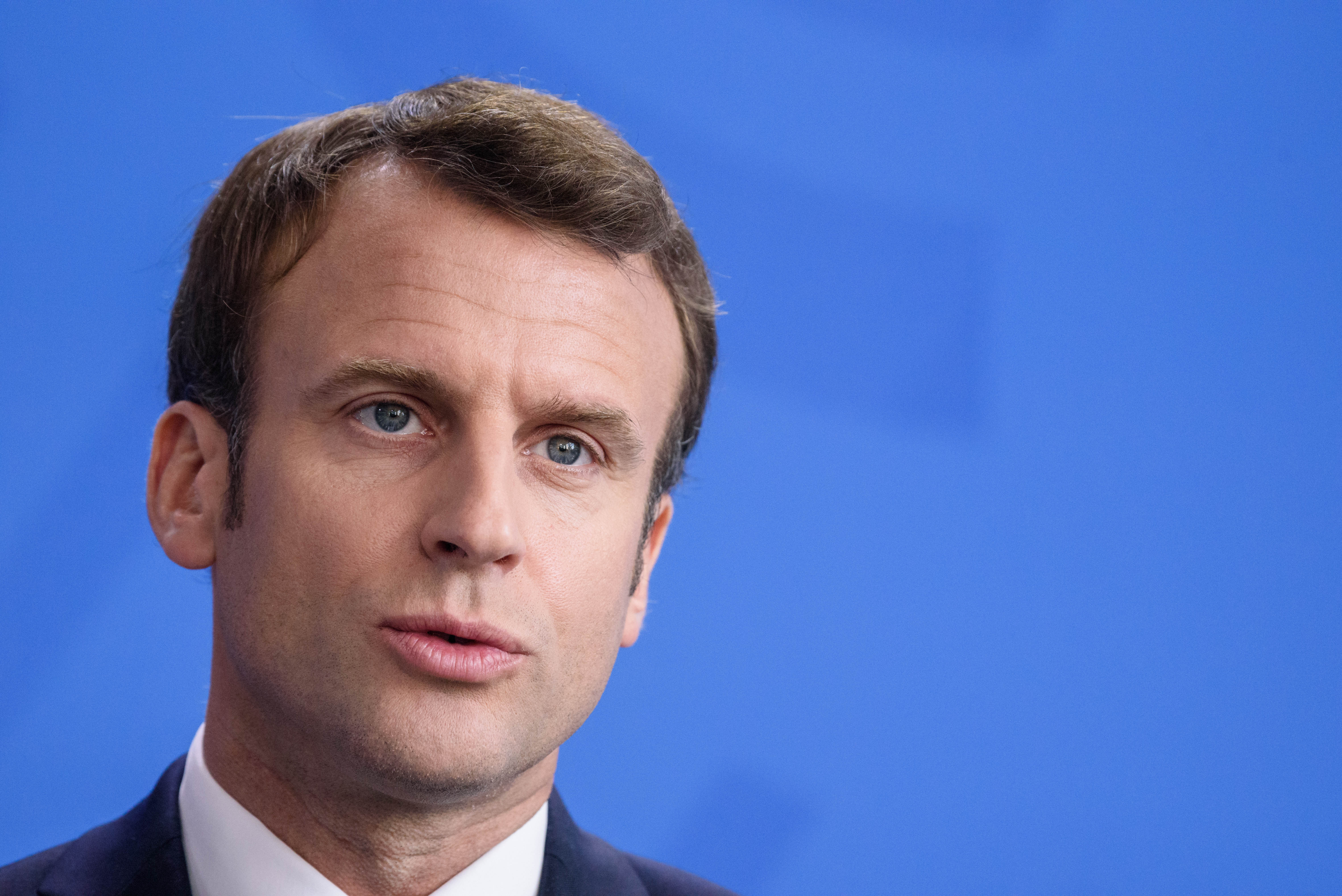 Berlin, Angela Merkel trifft Emmanuel Macron